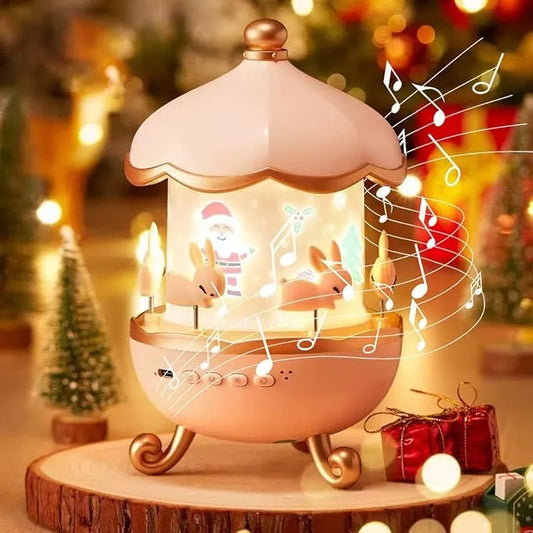 ✨ Baby & Kids Musical Night Light Carousel – Magical Sleep Lamp for Kids🎆