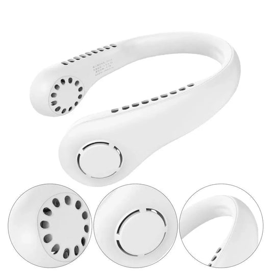 Vaneless Neck Hanging Fan – Portable Hands-Free Personal Air Cooler