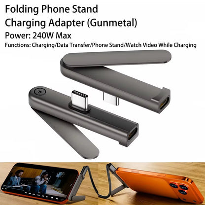 ⚡ 240W USB-C Cable with Built-in Stand
