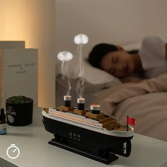 Jellyfish Ship Aroma Diffuser – Ultrasonic Cool Mist Humidifier