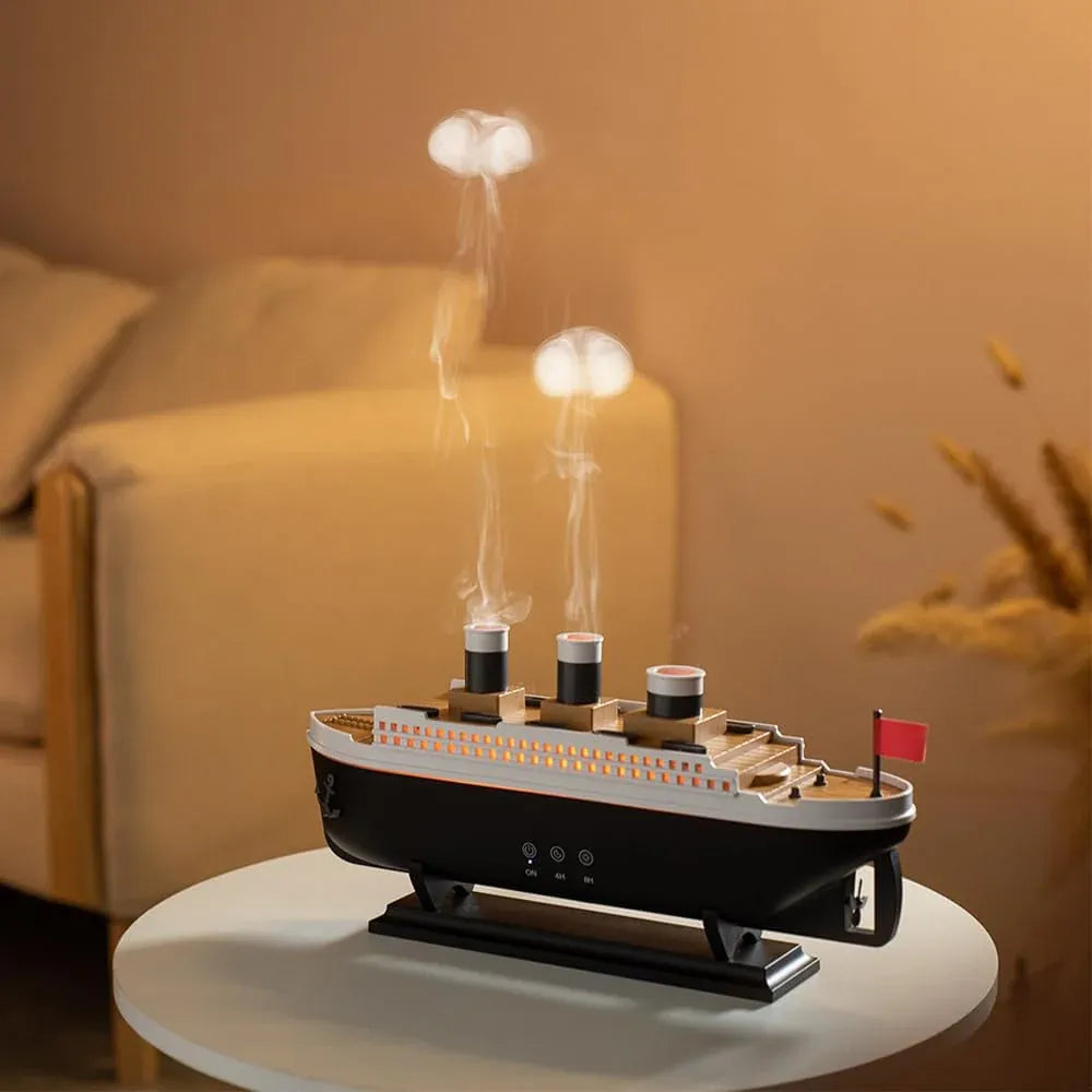 Jellyfish Ship Aroma Diffuser – Ultrasonic Cool Mist Humidifier