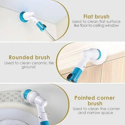 ⚡ Rechargeable 3-in-1 Spin Scrubber – Ultimate Home Cleaning Solution