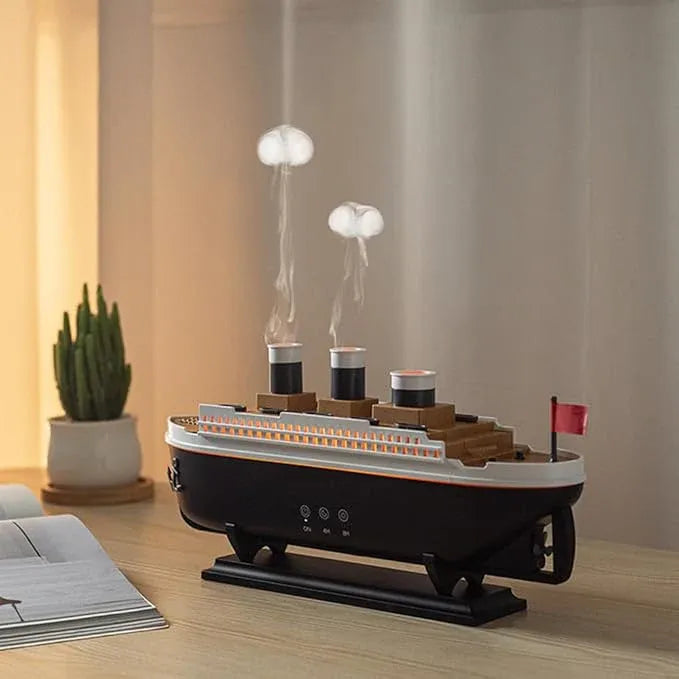 Jellyfish Ship Aroma Diffuser – Ultrasonic Cool Mist Humidifier