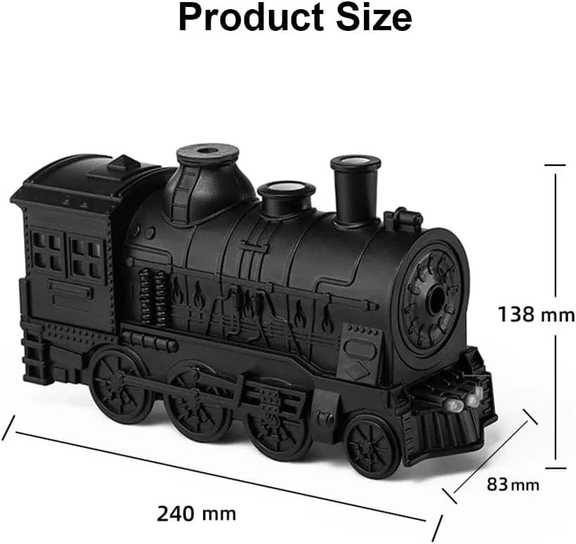 Retro Train Aroma Diffuser – LED Mist Humidifier