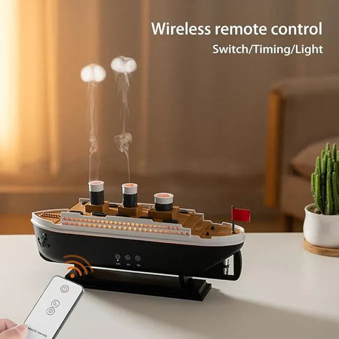 Jellyfish Ship Aroma Diffuser – Ultrasonic Cool Mist Humidifier