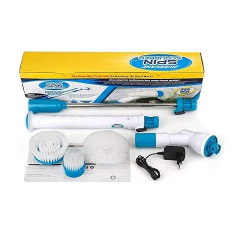 ⚡ Rechargeable 3-in-1 Spin Scrubber – Ultimate Home Cleaning Solution