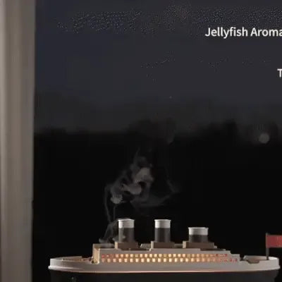 Jellyfish Ship Aroma Diffuser – Ultrasonic Cool Mist Humidifier