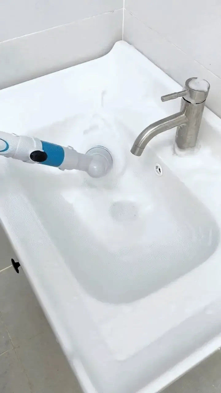 ⚡ Rechargeable 3-in-1 Spin Scrubber – Ultimate Home Cleaning Solution